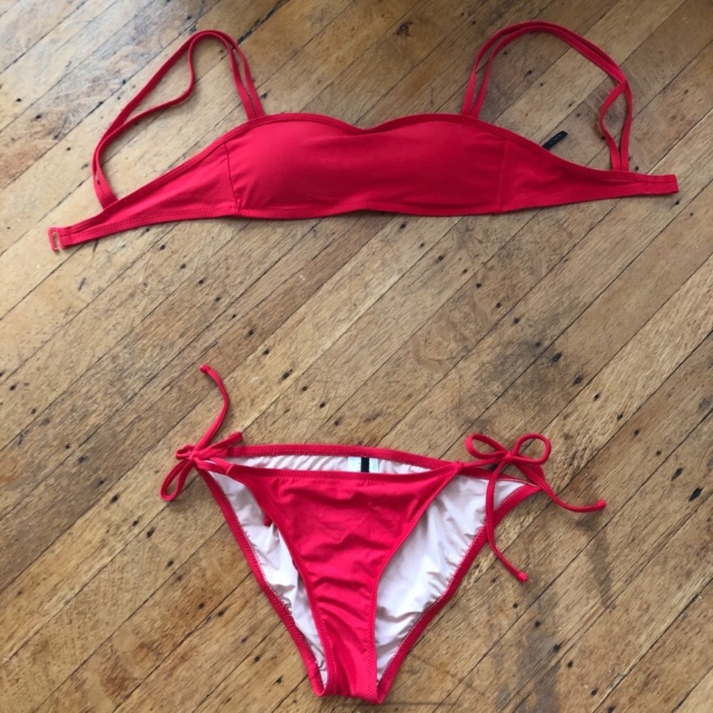 J.Crew red bikini